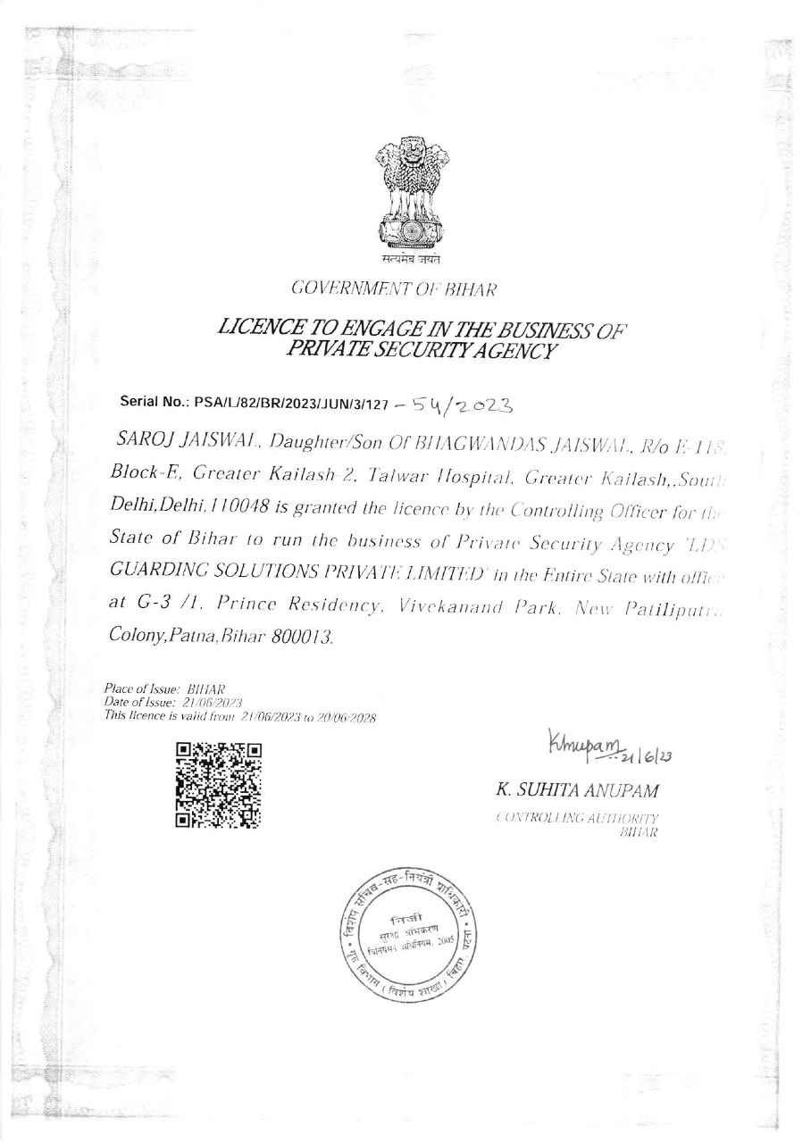psara certification bihar